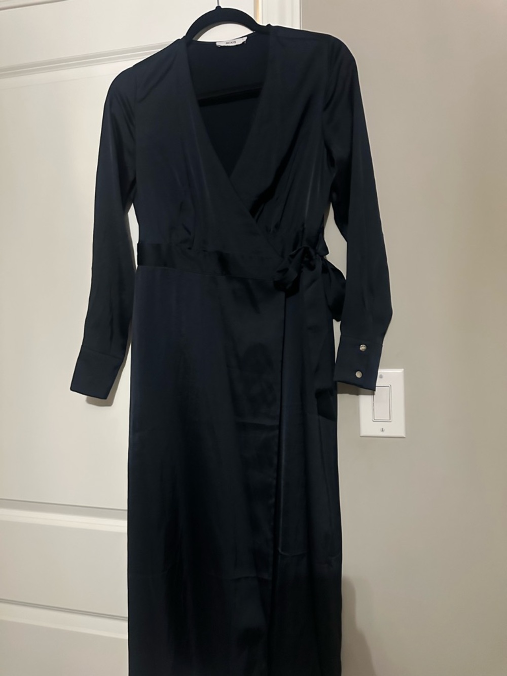 Ricki's Black Long Sleeve Wrap Dress with Tie Waist